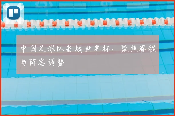 中国足球队备战世界杯,聚焦赛程与阵容调整